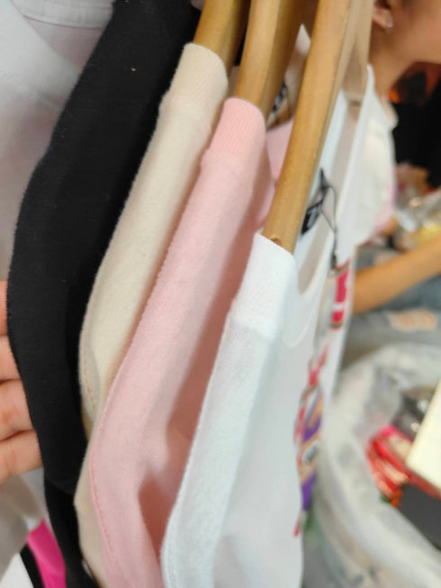 Basic Printed Over-Size T-Shirts